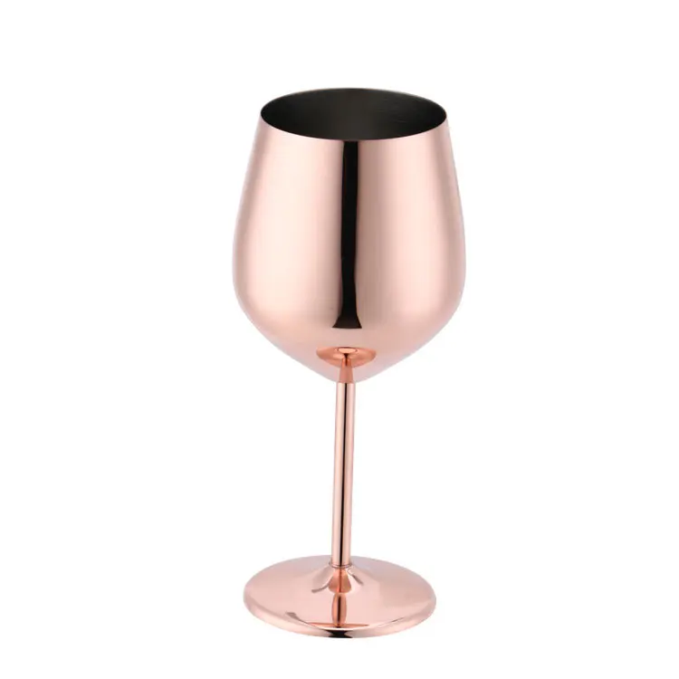450ml Copper Plated Stainless Steel Champagne Wine Glass