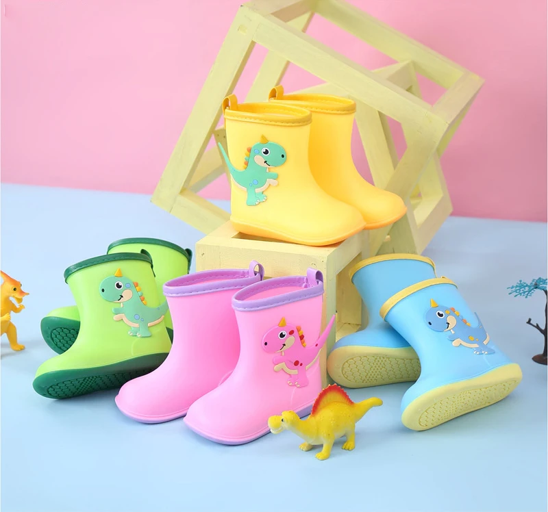 Wholesale Waterproof Toddler Girls Rubber Kids Wellies Rain Gum Boots for Children Rain Boots kids Gumboot kids