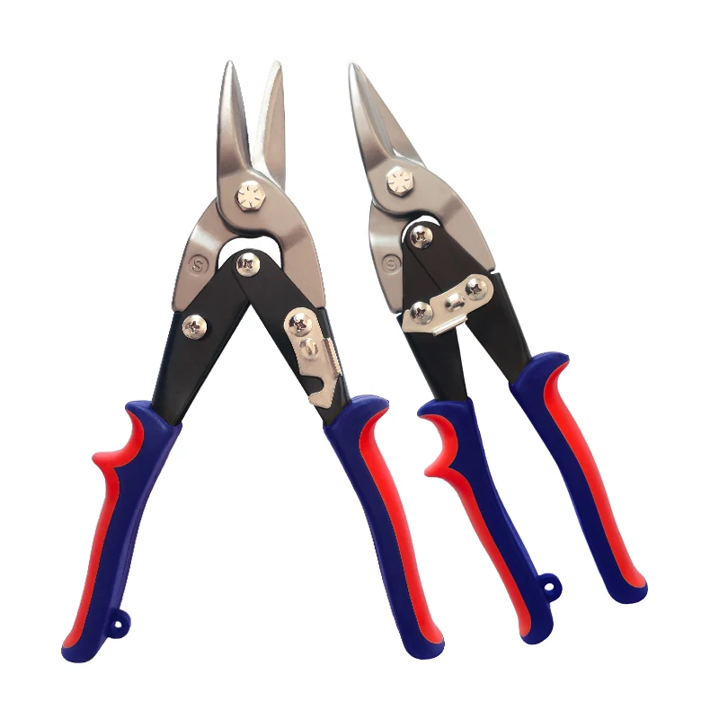 High quality 10in Sharp scissors Aviation tin snip cutting steel scissors