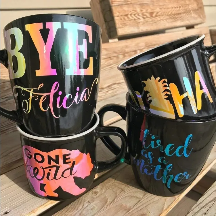 wholesale vinyl waterproof sticker pvc color opal self-adhesive vinyl rolls for vinyl cutting plotter cut