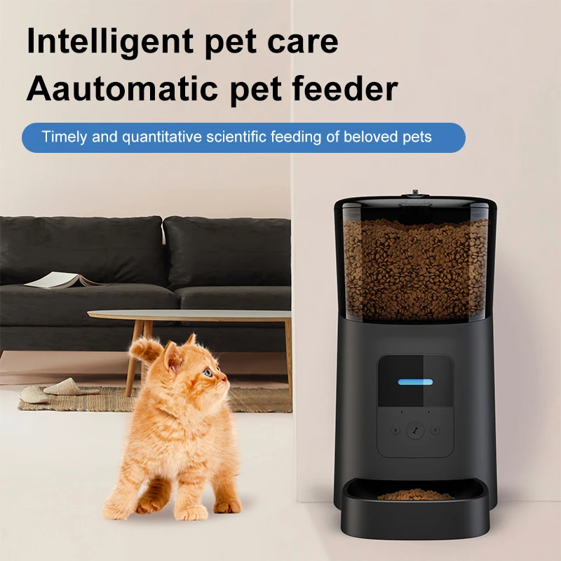 Wifi Auto Connected Smart Cat Dog Pet Feeders Outdoors Automatic Wifi Dog Cat Phone App Remote Control Smart Wifi Pet Feeder