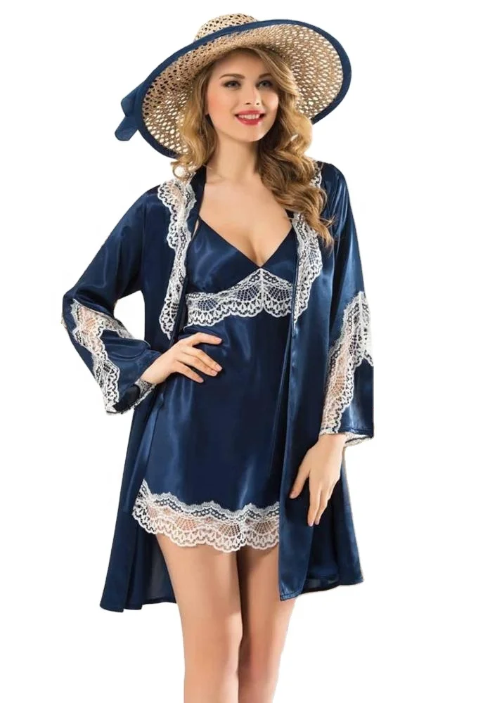 New night  lingerie nightdress set  Turkish made satin  high quality
