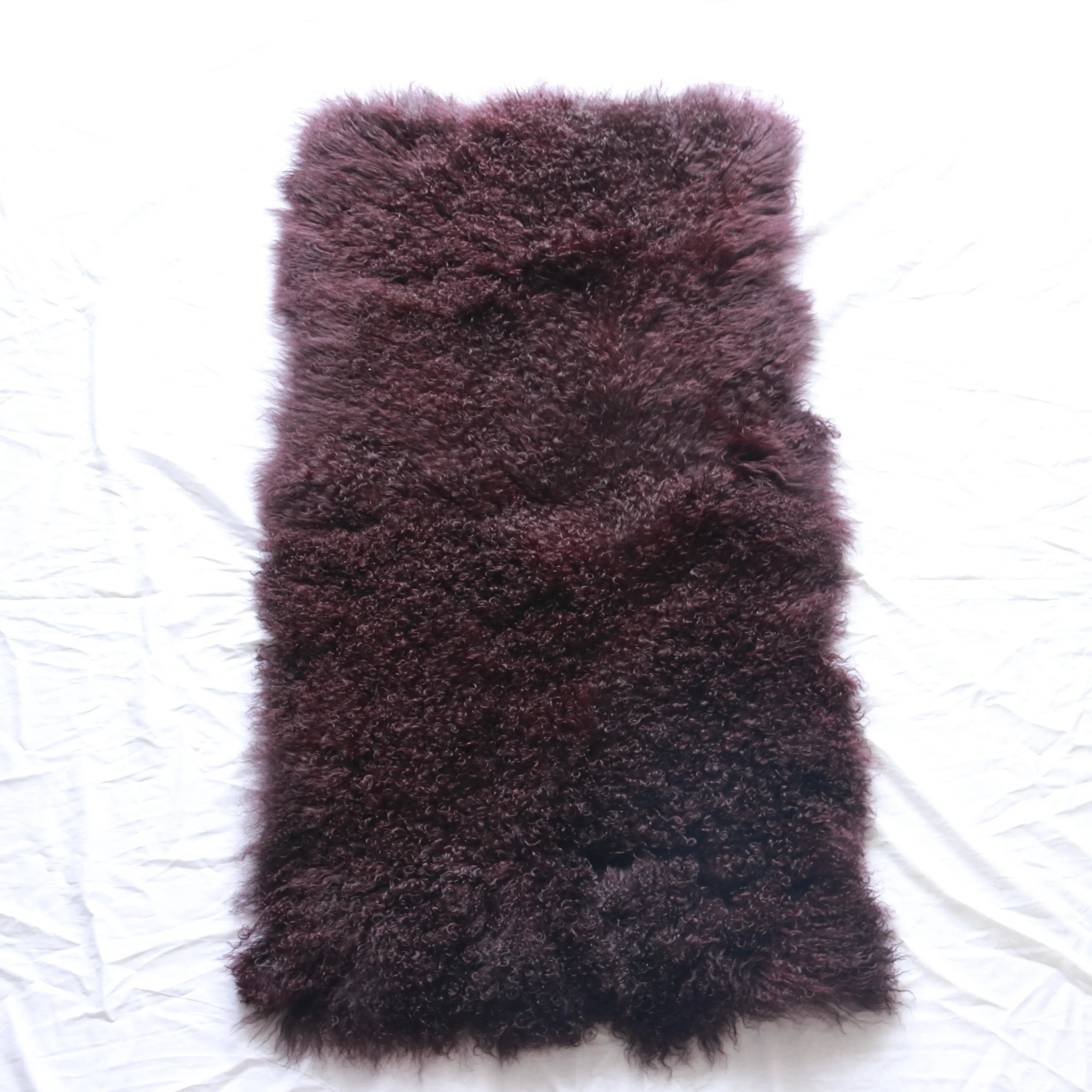 White Curly Kalgan Lamb Fur Plate Cheap Price Superb Quality Mongolian Sheepskin Plate