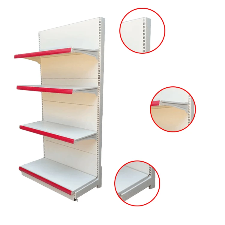 Single Sided Supermarket Shelf Display For Rack