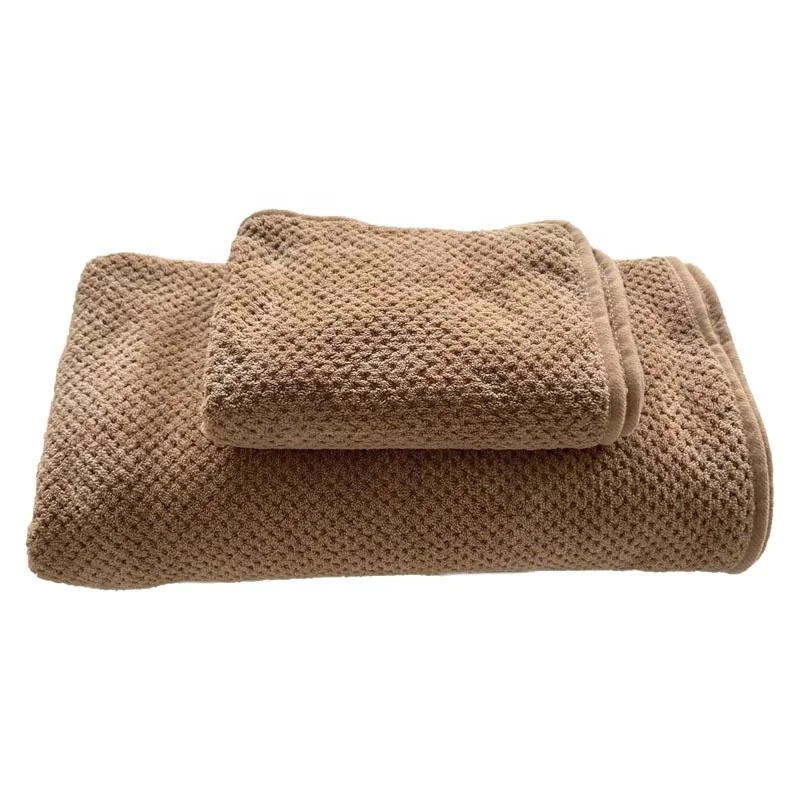 Wholesale 2 pcs/set Absorbent Fast Drying Microfiber Large Size Bath Towels and Hand Hair Towel Set for Bathroom Travel