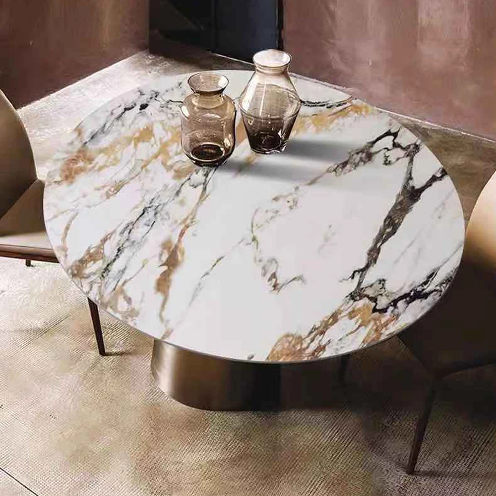 Modern Design Cheap Dining Room Furniture Top Black Dining Table 6 Seats Dining Room Table Set Table Metal Legs Glass Style Type