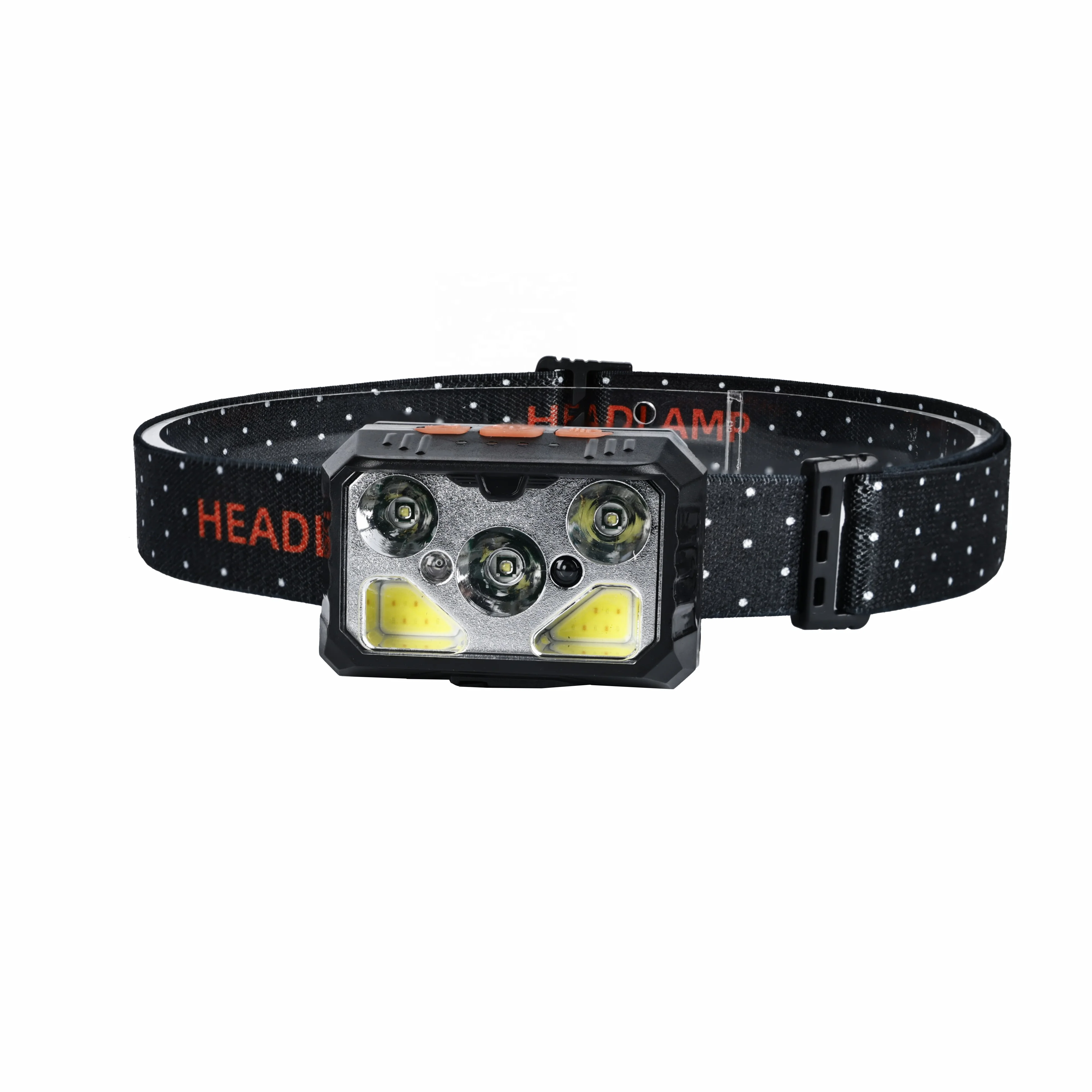 LED Head Lights for Forehead Bright Headlamp with White And Red Light Sensor Mode Flashlights for Cycling Working Camping