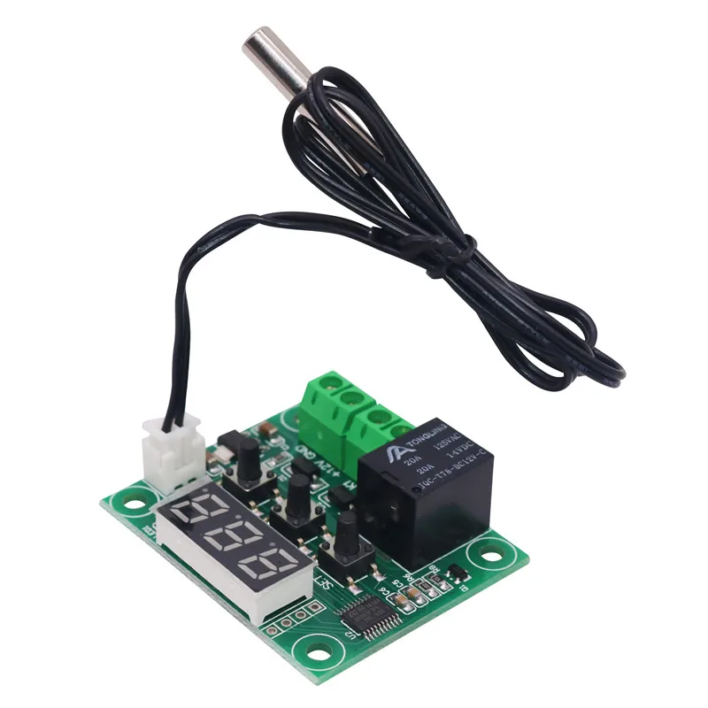 XH-W1209 Thermostat DC12V Mini Regulator Digital Temperature Controller For Incubator Temp Control Switch Plate Red light