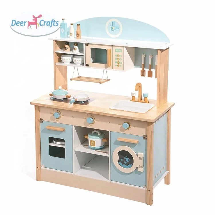Most popular educational playsets wooden kitchen toys for children DC10736