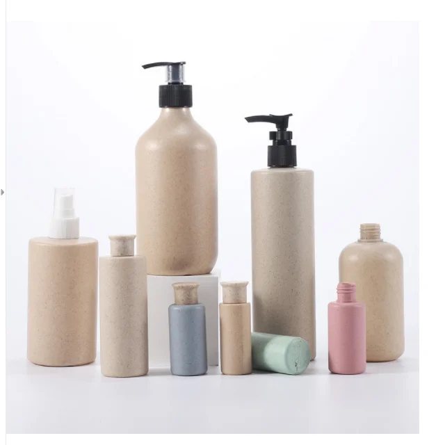 200ml 250ml 300ml 400ml 500ml Eco-friendly Biodegradable Straw Wheat Plastic Pump Hand Wash Liquid Soap Foam Bottle