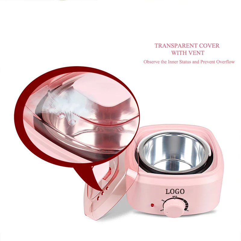 Lulu Youth, Wax 100 for Hair Removal Professional Mini Body Pink Multifunction Depilatory Wax Heater/
