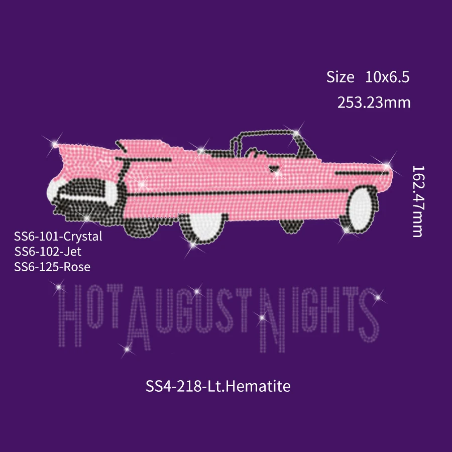 hotfix rhinestone transfer hot stamping t-shirt printing design and production iron on rhinestone transfer