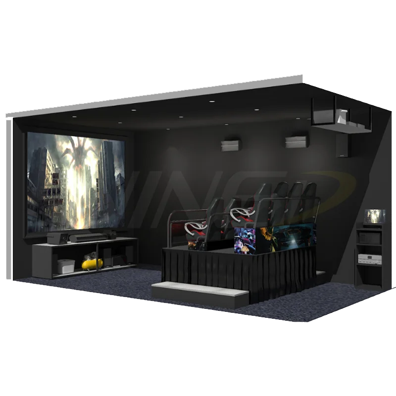 nined vr 5d virtual reality movie theater VR virtual game Six seater shopping mall VR machine