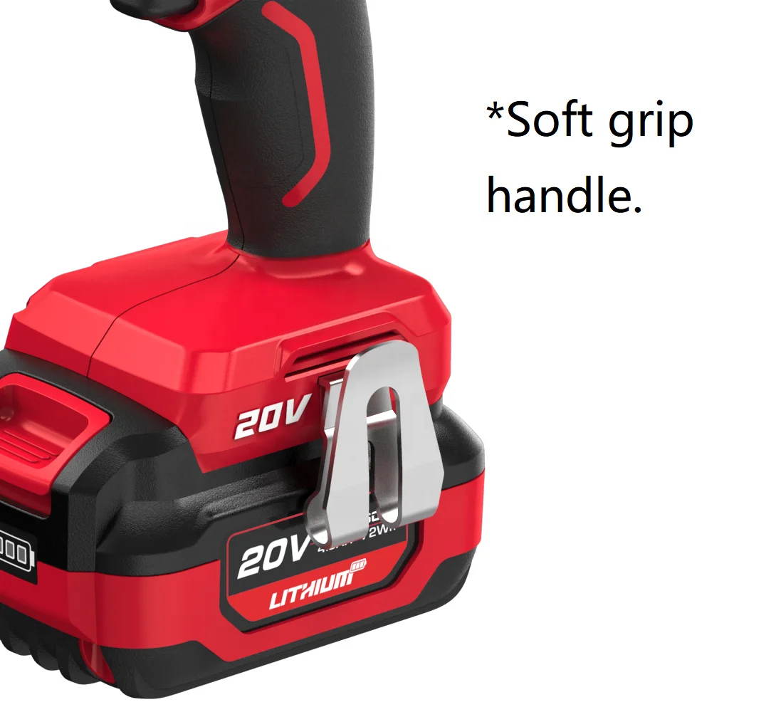 20V Brushless Double Speed Impact Drill Power Tools Drill Machines With Variable Speed Switch
