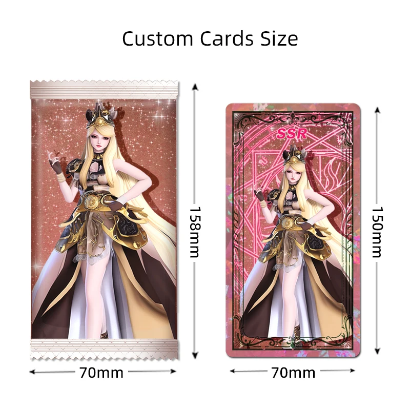 Custom Laser Board Anime game high-quality Art Print Laser Cards
