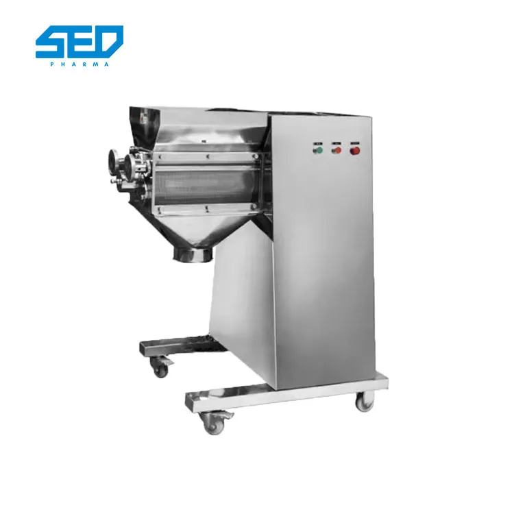 Pharmacy Dry Powder Roll Compactor Fertilizer Roller Laboratory Swing Granulator Machine