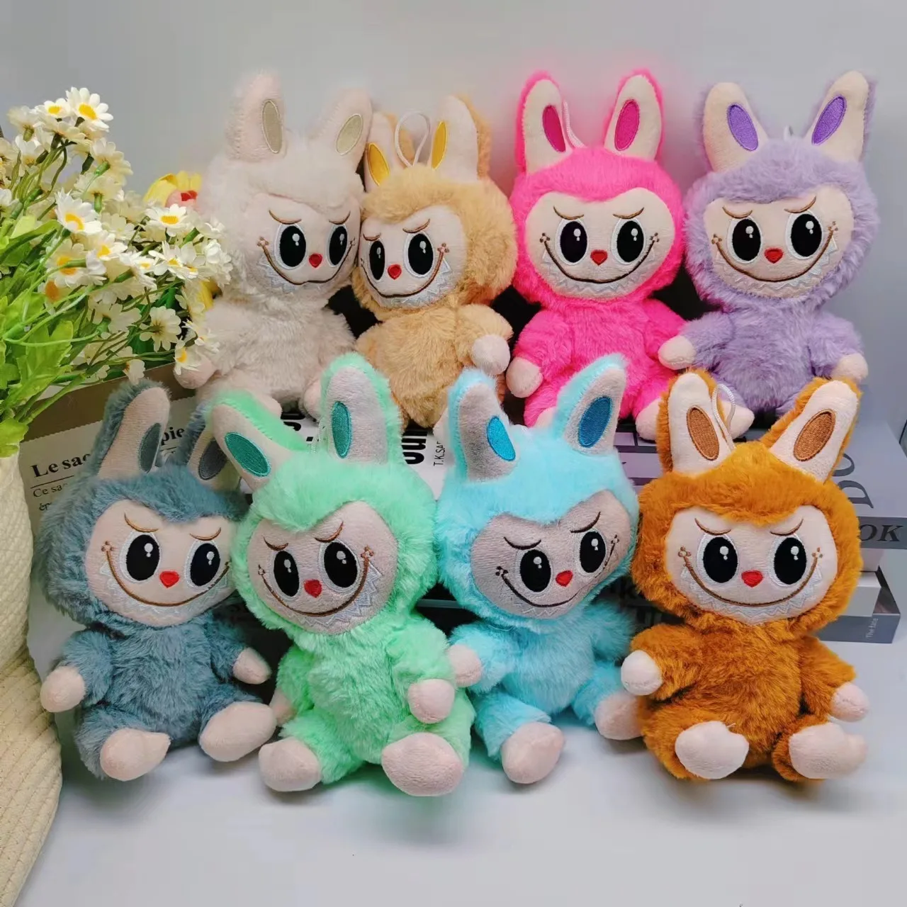 Custom Labubu Plush Toys Bubble Marte Labubu Stuffed Doll Cardio Macaron Plush Toy Keychain Pendant Pillow Kids Stuffed Toys