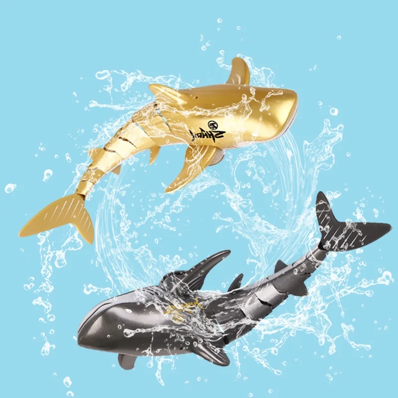 2.4G Radio Remote Control Whale Water Bath Toys Kids Swimming Pool Electric Rc Fish Animals Boats Whale
