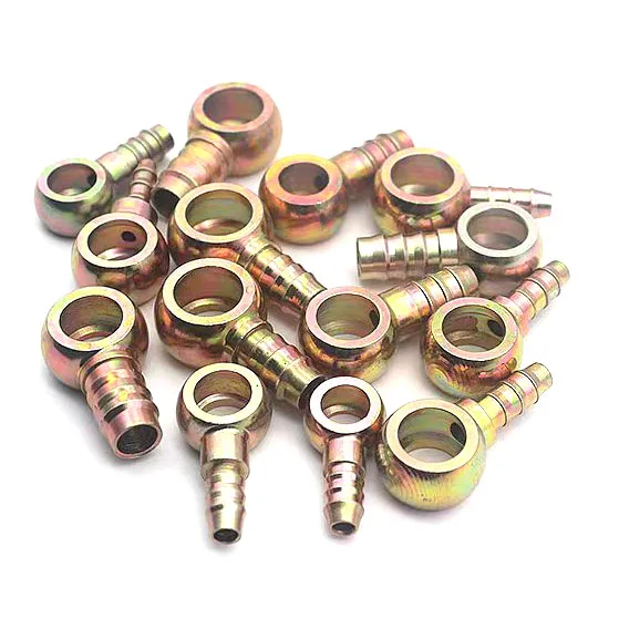 ZM Banjo Fitting Fuel Line Adapter Connector 7.5mm ID Hose Barb 12mm Banjo Fitting Fuel Line Adapter Connector for Car