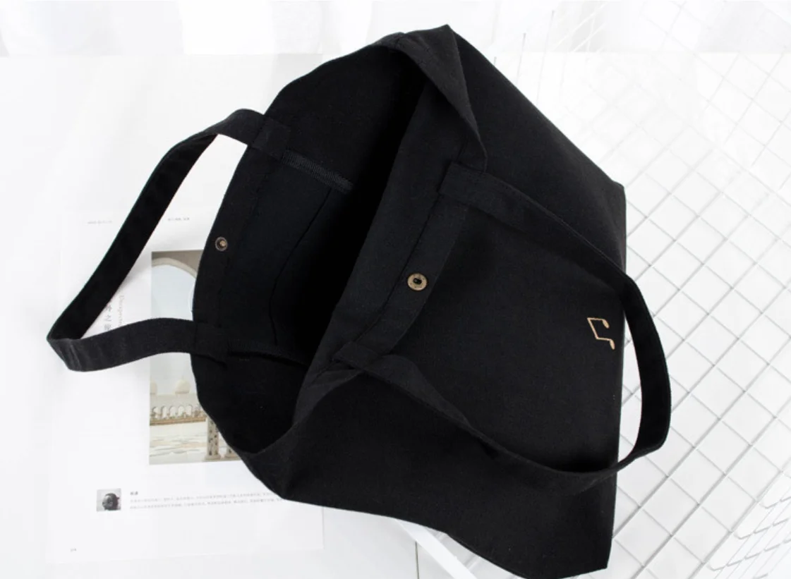 Wholesale Fashion Exquisite Customized Canvas Printed Shopping Tote Bag