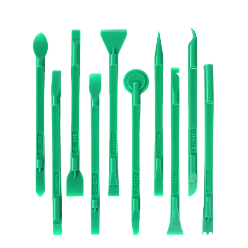 RELIFE RL-049C 10 IN 1 High Hardness Plastic Disassembly Rod for iPhone Samsung Mobile Phone Screen Spudger Opening Repair Tools