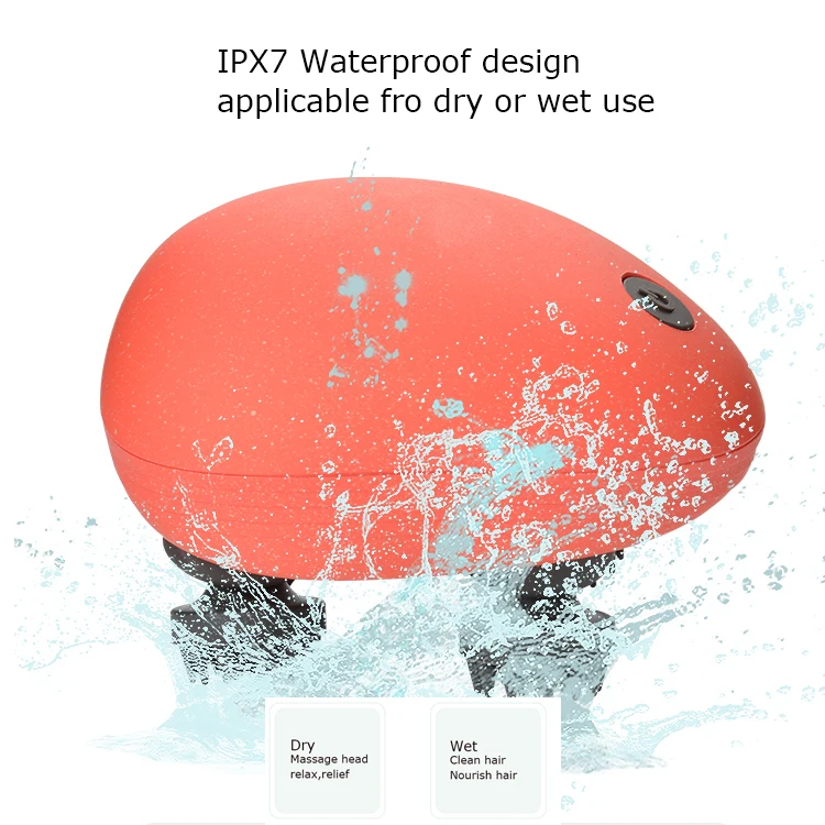 Vibrating Scalp Massager Electric Scalp Massager Waterproof IPX7 Hair Scalp Massager Wholesale Bi-win Low-noisy Below 55db Head