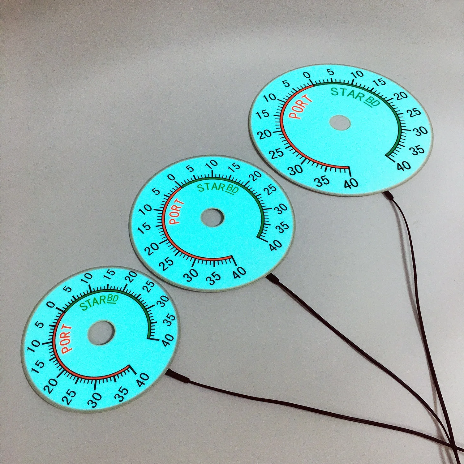 Светящаяся пластина циферблата для лодки, измеритель датчика сосуда, светящаяся пластина датчика EL