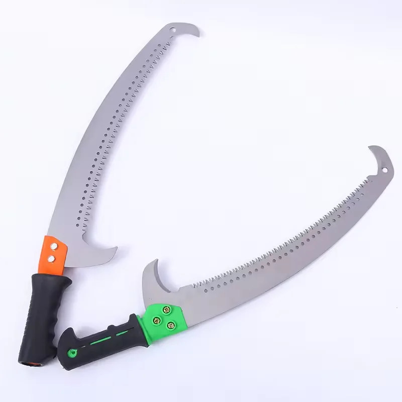 LARIX Garden Hand Double Hook 3 sided sharpened Garden Pruning High Branch Saw
