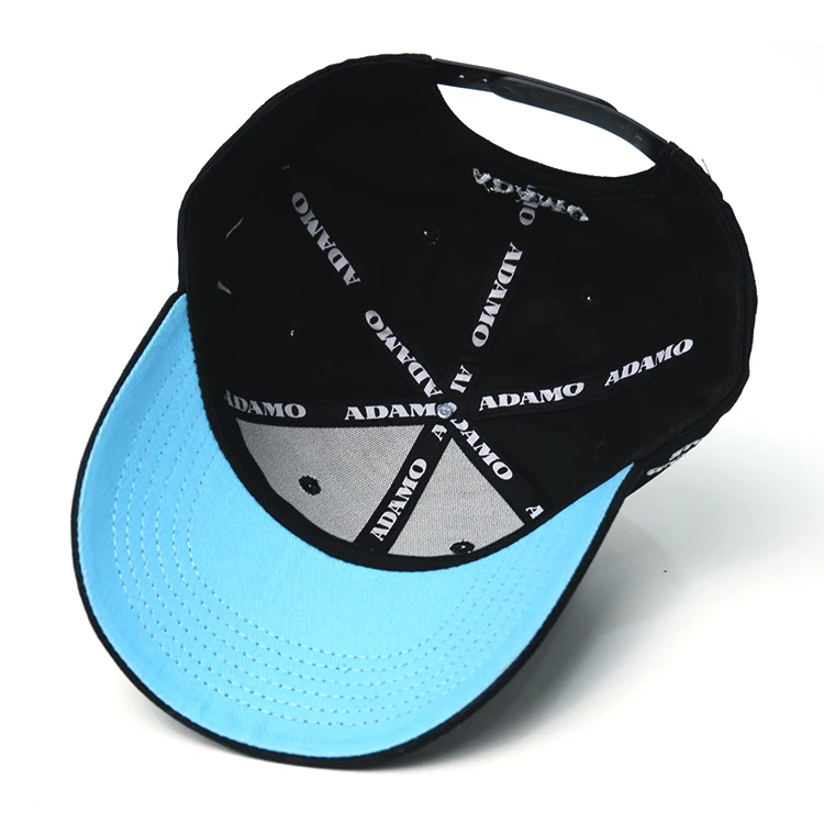 6 panel structured baseball cap hot sale cotton 3D embroidered classic baseball cap for men base ball cap