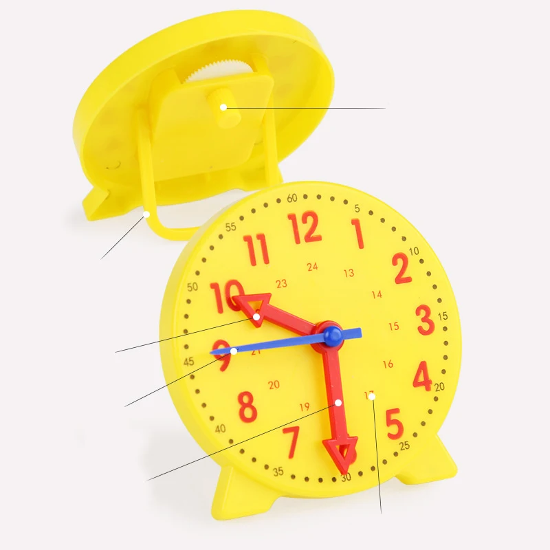 Teaching Demonstration Clock Telling Time Analog And Digital Time Learning Cognitive Time Clock Math Teaching Clocks Toy