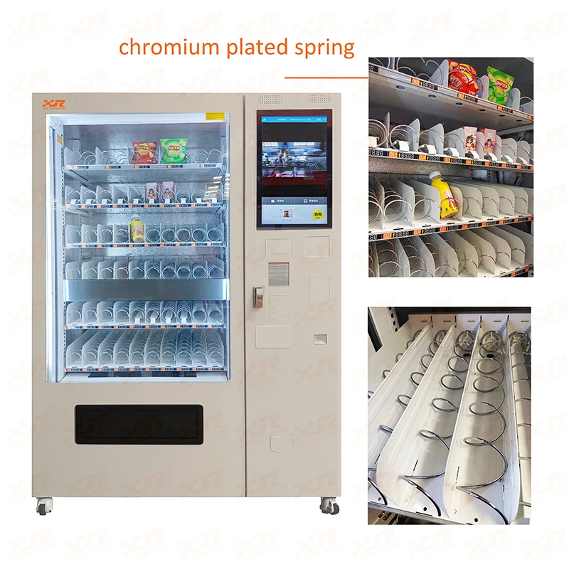 XY new hot sell chrome plated spring vending machine snack drink combo candy chocolate for sale
