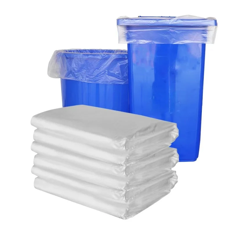 Disposable Heavy Duty 3.5s 23g Polypropylene Plastic Trash Bags Clear Garbage Bags Recyclable with Security Features