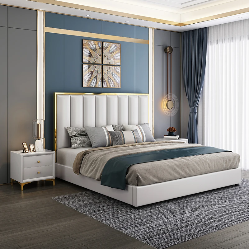 european style royal home king size solid bed wood furniture set luxury bedroom sets