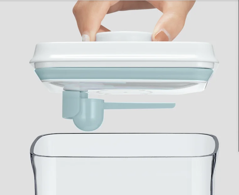 Manufacture Baby Food Storage Formula Milk Powder Dispense Box With Scraper/ Stack Baby Milk Powder Travel Storage Container