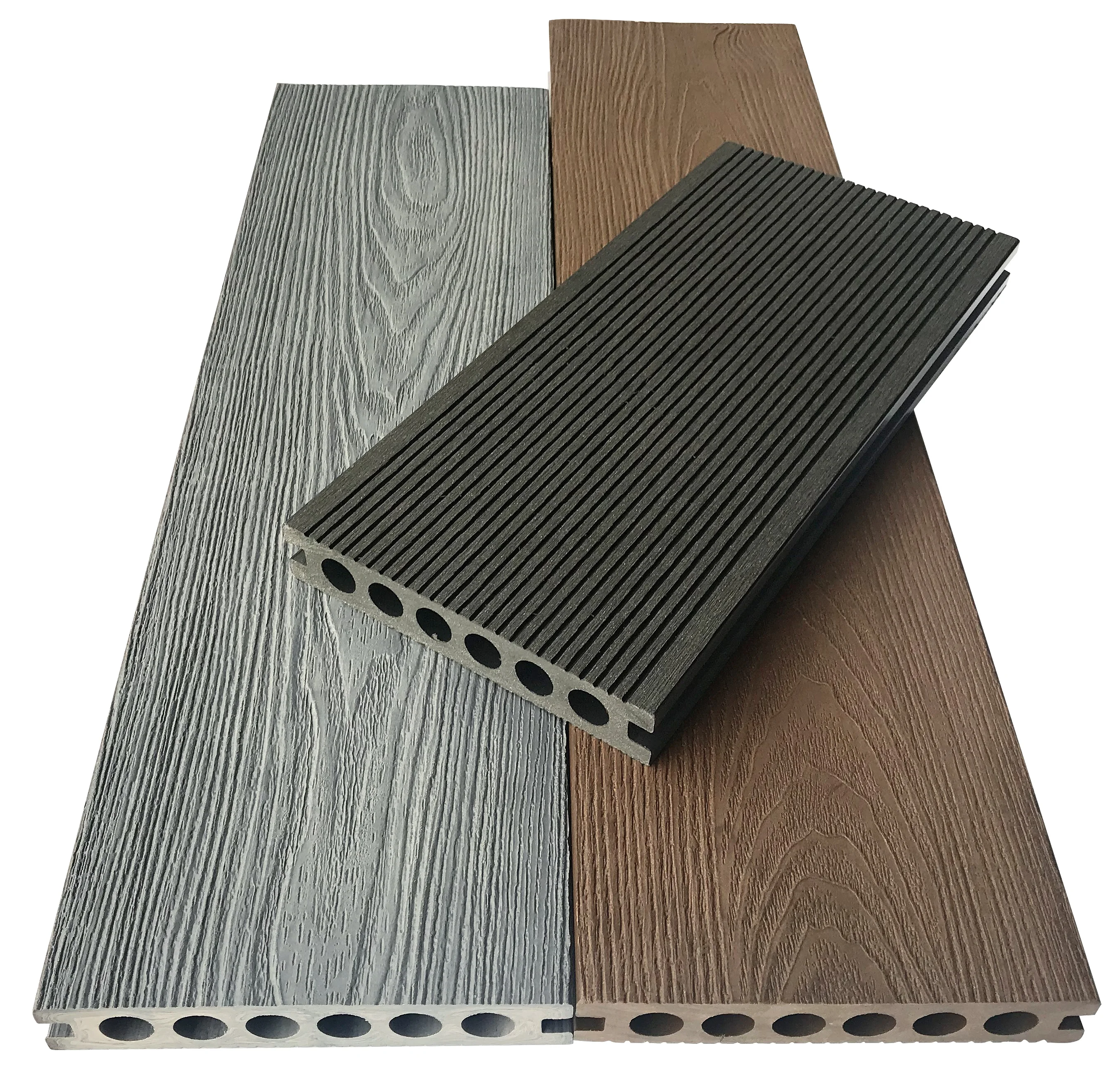 Outdoor Engineered Wooden Plastic Composites Decking Price Wpc Board Laminated Parquet Flooring