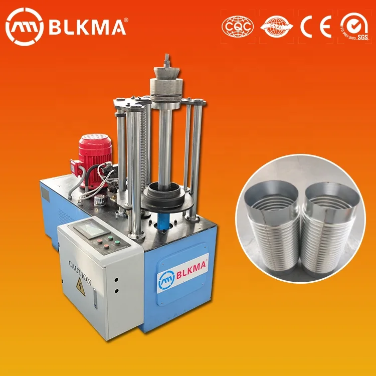 Ventilation Round bellow tube forming machine/circle beading duct  making machine from BLKMA factory