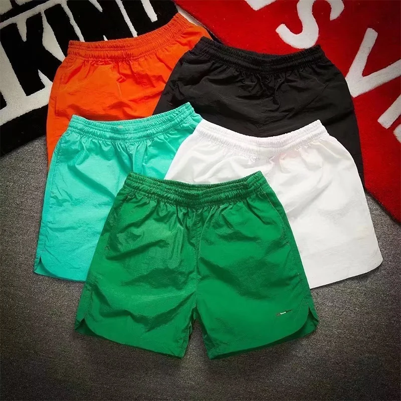 Manufacture Custom Design Swim Shorts Black Polyester Shorts Stretch Swimming Athletic Sports  Beach Short Trunks