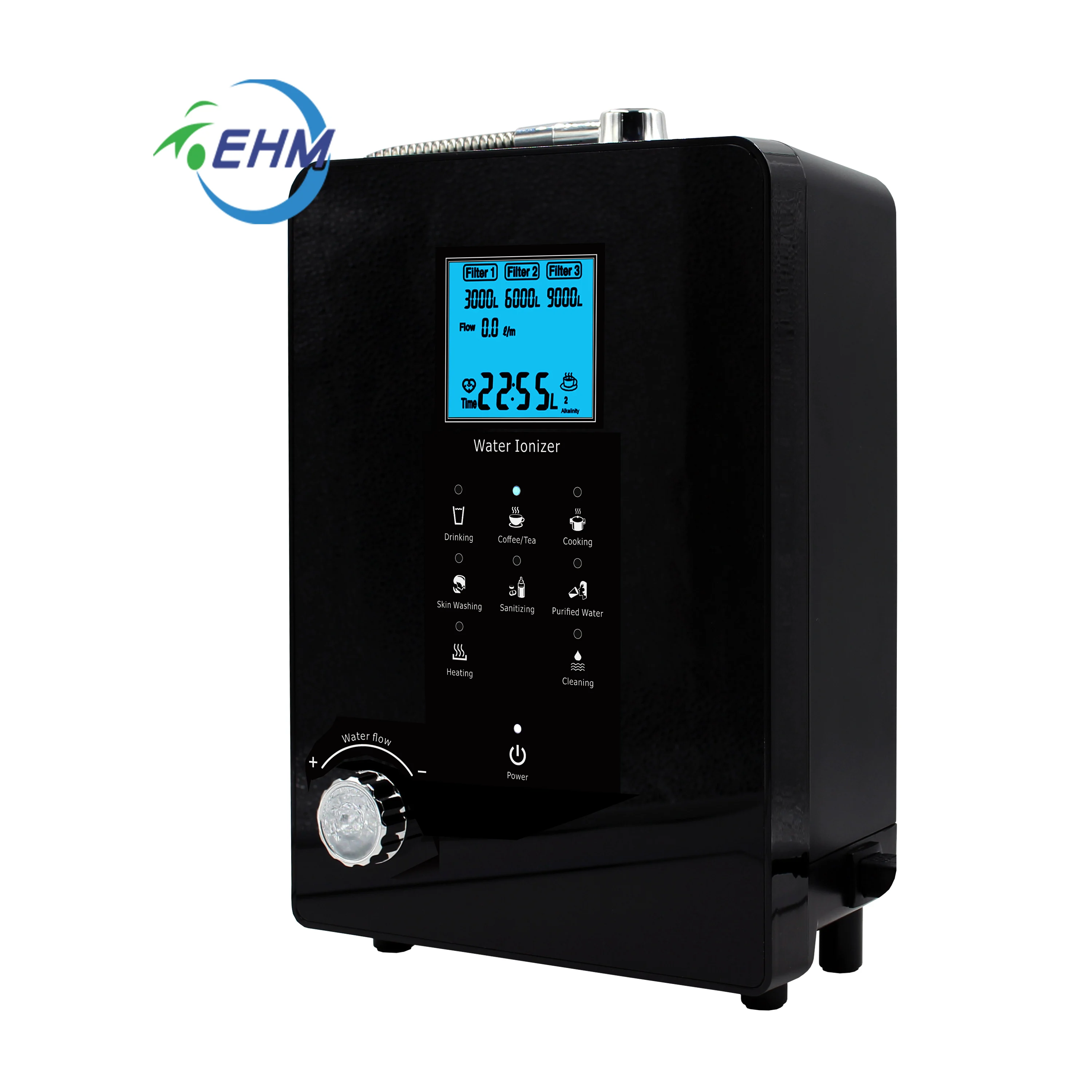 Alkaline Water Purifier Machine with Auto-Cleaning Water Filter with up to -800mV ORP PH 3.0-11.2 Water Treatment Appliances