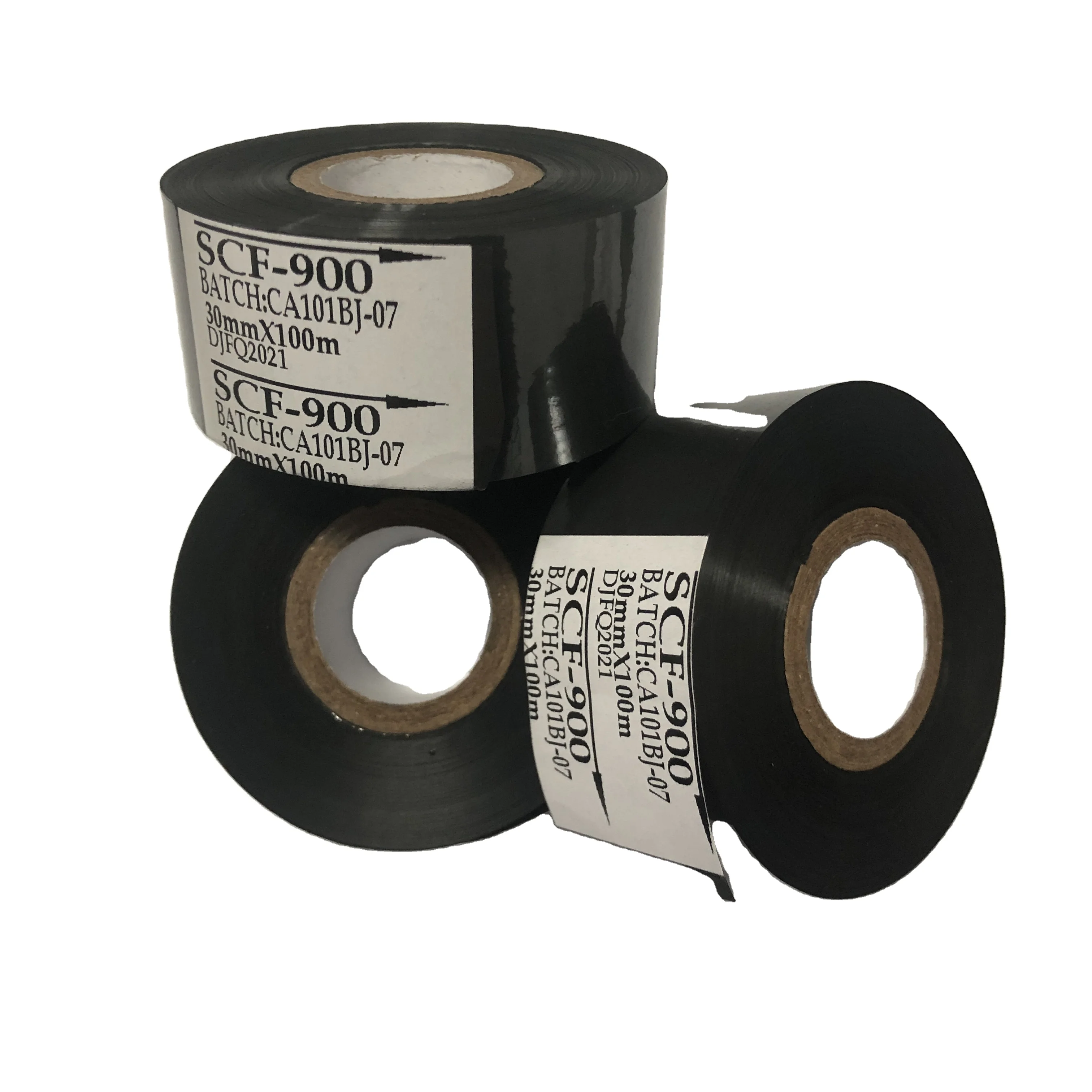 High quality bar code ribbon heat transfer typewriter resin black ribbon
