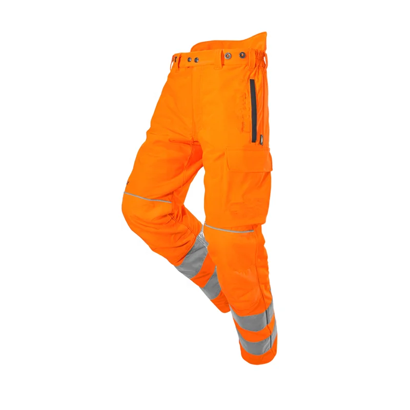 Wholesale Price High Quality Heavy Duty Knee Padded Work Trousers With Holster Pocket Chainsaw Pants Anti Cut Work Pants For Men