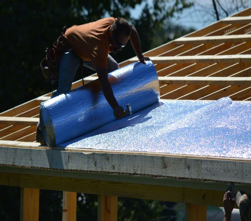 High R value Fire Retardant Double Bubble Aluminum Foil Thermal Insulation Material For Cavity Wall