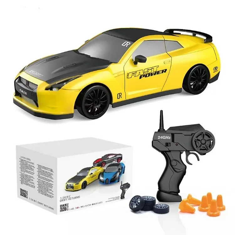 High-Speed Drift 1/24 RC Car 4x4 Off-Road Toy with High-Speed Transmitter and Receiver 2.4GHz Remote Control for Kids