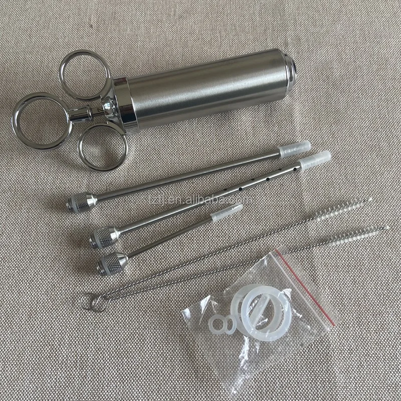 Marinade Meat Injector Kit Stainless Steel Needle Meat  BBQ Tool