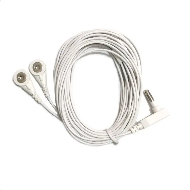 US Grounding Cord Grounded Cable Connected Wire with 2pcs Button