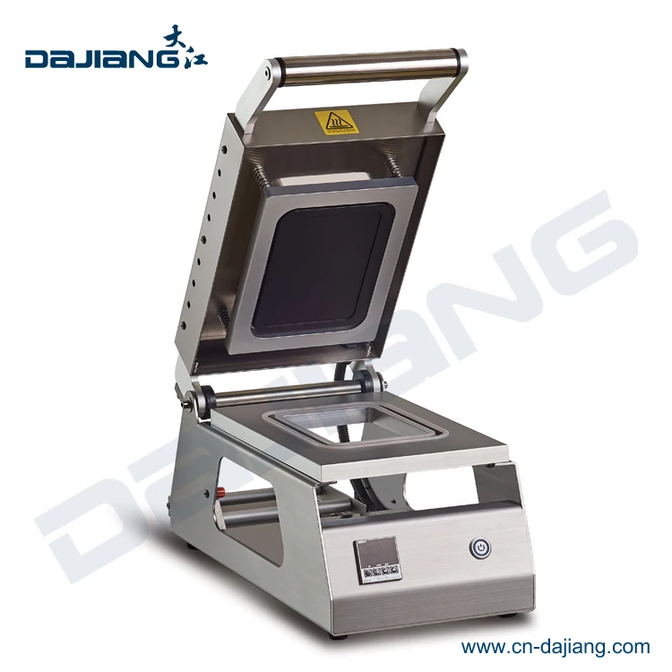 DS-2 DAJIANG Manual Pressure Tray Sealer Food Vegetable Fresh Fruit Tray Sealer Machine Food Salt Grocery Packing Machine Case