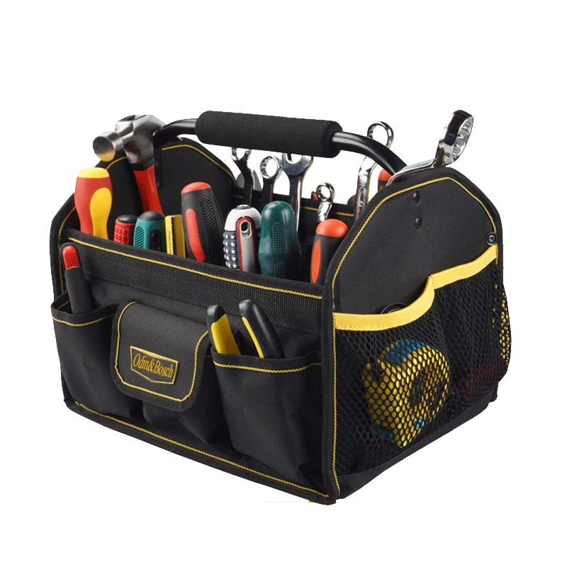 Portable Open Electrician Tools With EVA Handle Sleeve Carry Heavy Duty Electrical Tool Bag