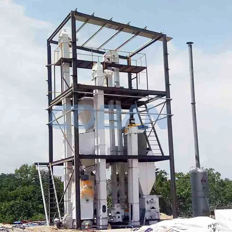 3-5t/h Farm poultry animal chicken feed pellet machine livestock farming feed production line with steel structure and silo