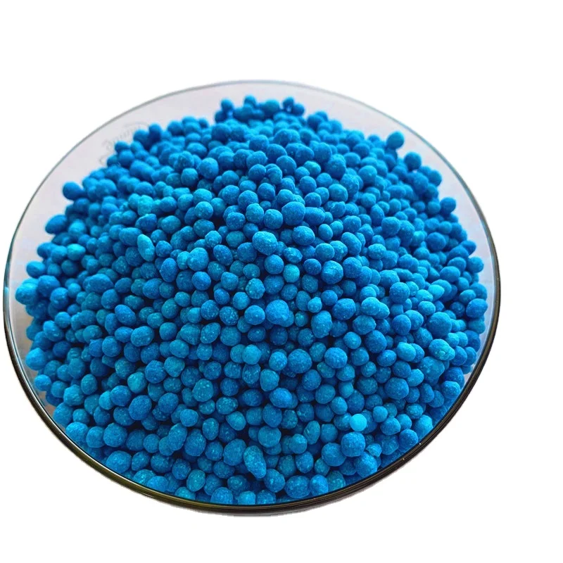NPK 12 12 17 +TE Blue granules compound fertilizer of exporting