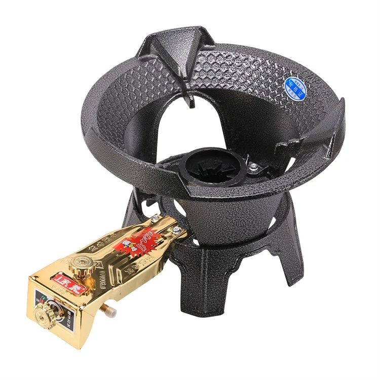 Чугунная газовая плита для дома, бизнеса и барбекю, газовая плита с электронным зажиганием