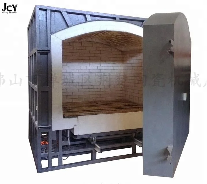 JCY 3cbm Shuttle Furnace Gas Oven for Pottery and Ceramic Heat Treatment Furnace Induction Furnace Natural Gas or Liquefied Gas